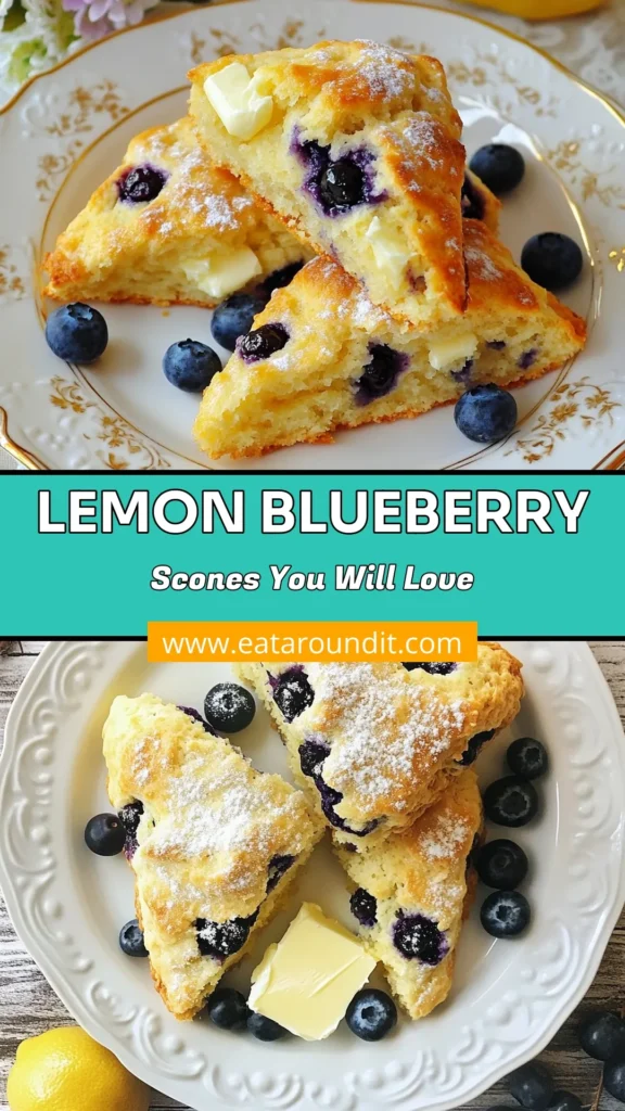 Indulge in these delicious Lemon Blueberry Scones, the perfect treat for any occasion! This easy scone recipe features fresh blueberries and zesty lemon for a delightful twist. Homemade scones with lemon are light and fluffy, making them ideal for breakfast or a sweet snack. Try this delightful recipe today, and enjoy the burst of flavor! Don’t forget to save it for later! #LemonBlueberryScones #EasySconeRecipe #FreshBlueberryDesserts #HomemadeScones