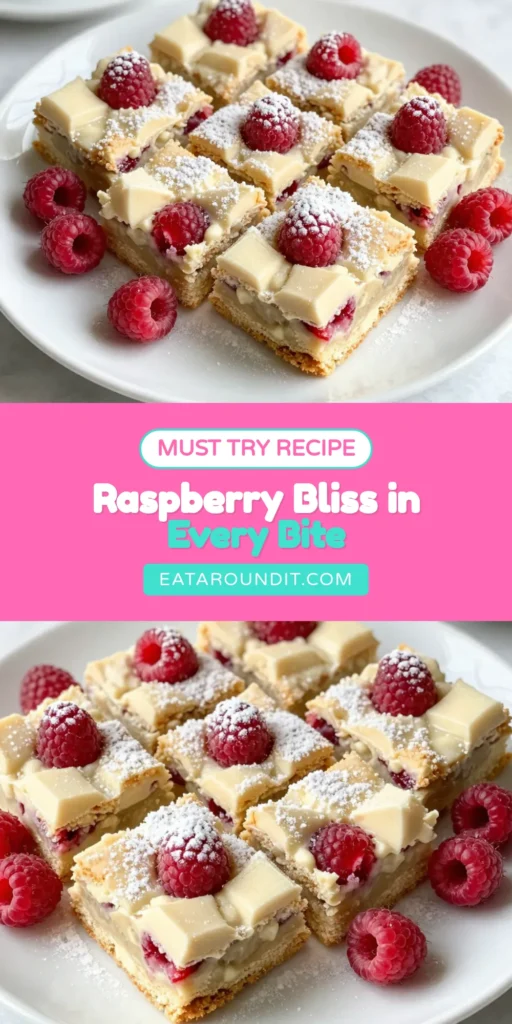 Indulge in these Raspberry White Chocolate Blondies with our easy blondie dessert recipe! Perfect for any occasion, these fresh raspberry blondies combine sweet white chocolate chips and tart raspberries for a delightful treat. Bake your own white chocolate dessert bars that are sure to impress. Ready in just 45 minutes, this recipe is a must-try for baking with raspberries. Save this recipe now and treat yourself! #Blondies #DessertRecipes #BakingWithRaspberries #WhiteChocolateDessertBars