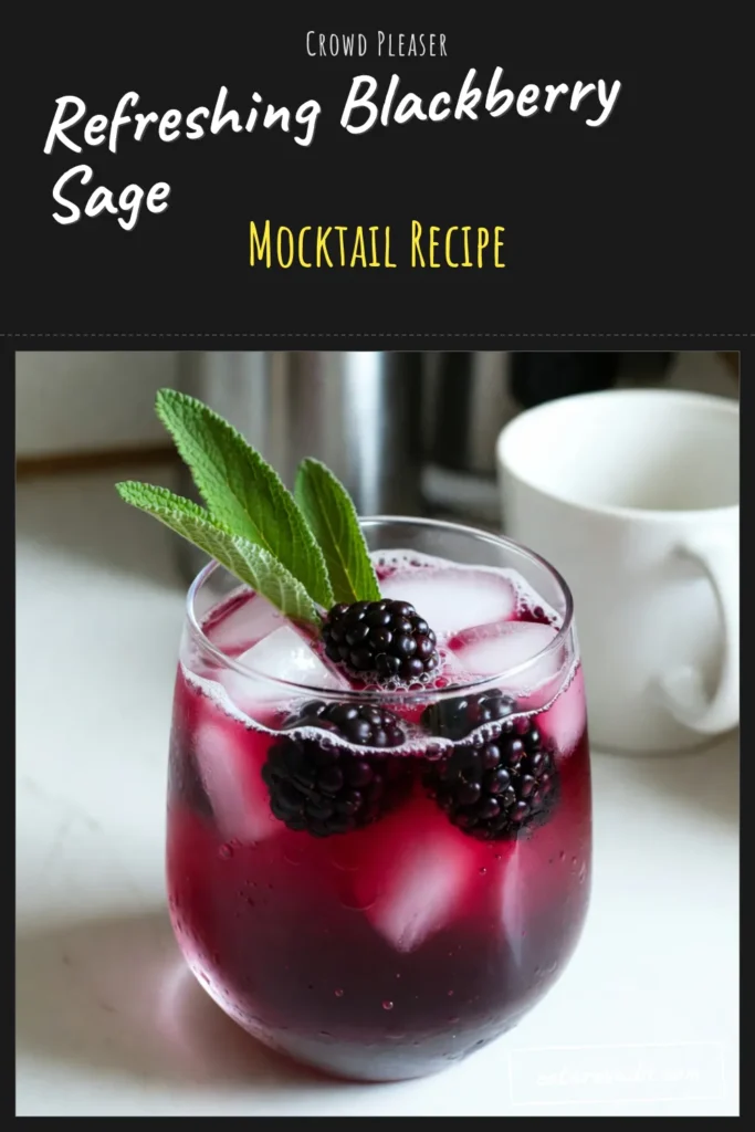 Sip on summer with this refreshing Blackberry Sage Smash Mocktail! This easy mocktail recipe combines fresh blackberries and aromatic sage for a delightful non-alcoholic blackberry drink. Perfect for any occasion, this sage cocktail recipe is a must-try. In just 10 minutes, you can create a vibrant drink that dazzles the senses. Don’t miss out—save this recipe for your next summer gathering! #MocktailRecipe #SummerDrinks #NonAlcoholic #BlackberryDrinks