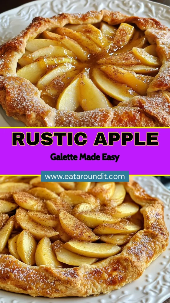 Discover the ultimate Rustic Apple Galette recipe that's both simple and scrumptious! This easy apple galette features a flaky homemade galette dough, perfectly baked to create a delightful baked apple dessert. With apples tossed in cinnamon, every slice is a treat! Perfect for any occasion, this recipe will become a family favorite. Try it today and savor each bite. Save this for your next baking adventure! #AppleGalette #BakedDesserts #HomeBaking #FallRecipes