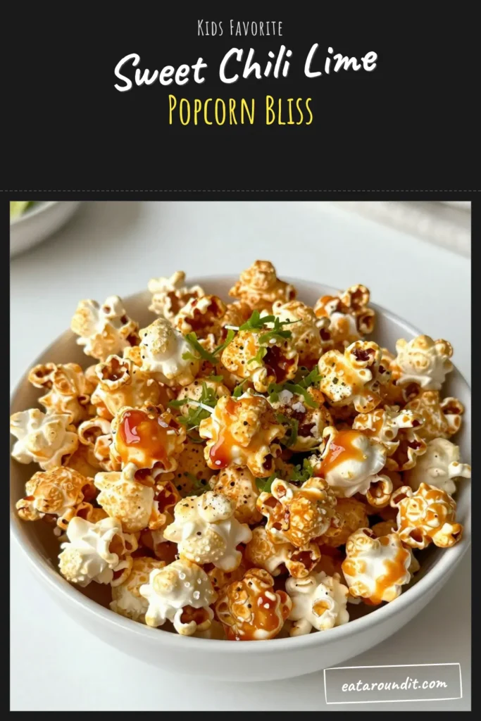 Elevate your snack game with this irresistible Sweet Chili Lime Popcorn! This spicy popcorn recipe combines the zest of lime with the kick of chili sauce for a flavor explosion that you won't forget. Perfect for movie nights or gatherings, this easy popcorn recipe is sure to impress. Learn to make delicious popcorn snacks that are a hit every time. Try it today and indulge in this tasty treat! #SweetChiliLimePopcorn #SpicyPopcornRecipe #PopcornSnacks #EasyPopcornRecipe