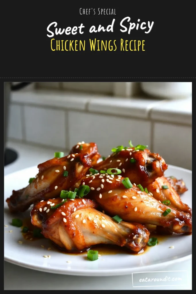 Get ready to spice up your game day with these irresistible honey sriracha chicken wings! This easy baked chicken wings recipe features a zesty spicy chicken wing marinade made with honey and sriracha, making it perfect for any occasion. Coat your wings with a simple chicken wing glaze, and enjoy the bold flavors of Asian style chicken wings. Save this recipe for a delicious treat! #HoneySrirachaWings #BakedChickenWings #SpicyWings #EasyRecipes