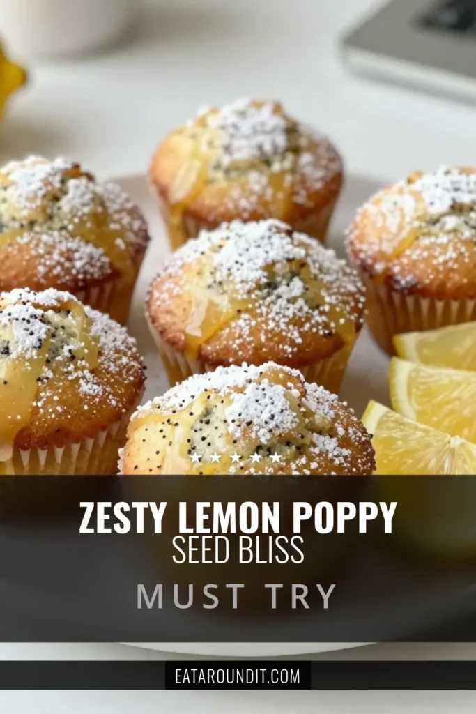 Discover the ultimate Lemon Poppy Seed Muffins recipe that's perfect for any occasion! This easy lemon muffin recipe is simple to follow, showing you how to make lemon muffins that are light, fluffy, and topped with a zesty glaze. Whether you’re a baking novice or a pro, these best lemon muffins will surely impress. Save this recipe for your breakfast or brunch menu today! #LemonPoppySeedMuffins #LemonMuffinRecipe #EasyPoppySeedMuffins #BestLemonMuffinsRecipe