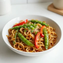 Honey Garlic Ramen Noodles Easy and Quick Recipe